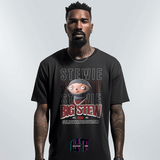 "Urban Stewie Griffin graphic t-shirt, blinged-out design"
"Premium heavyweight Stewie Griffin tee for men"
"Durable Stewie Griffin graphic shirt with empowering quote"
"Streetwear Stewie Griffin t-shirt, iconic 2000s vibe"